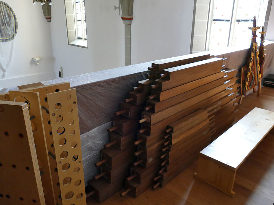 Sanierung der "Lötzerich" Orgel in St. Crescentius (Foto: Karl-Franz Thiede)